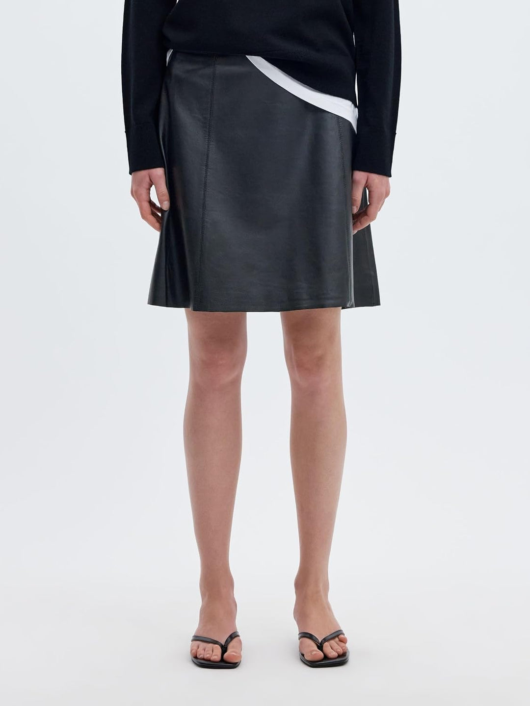 Selected Femme Female Lederrock Mini 42 Schwarz, 42 Schwarz