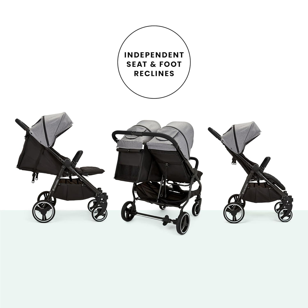 Ickle Bubba Venus Doppelkinderwagen - geeignet von Geburt bis 15 kg (ca. 3 Jahre), leichter, faltbar