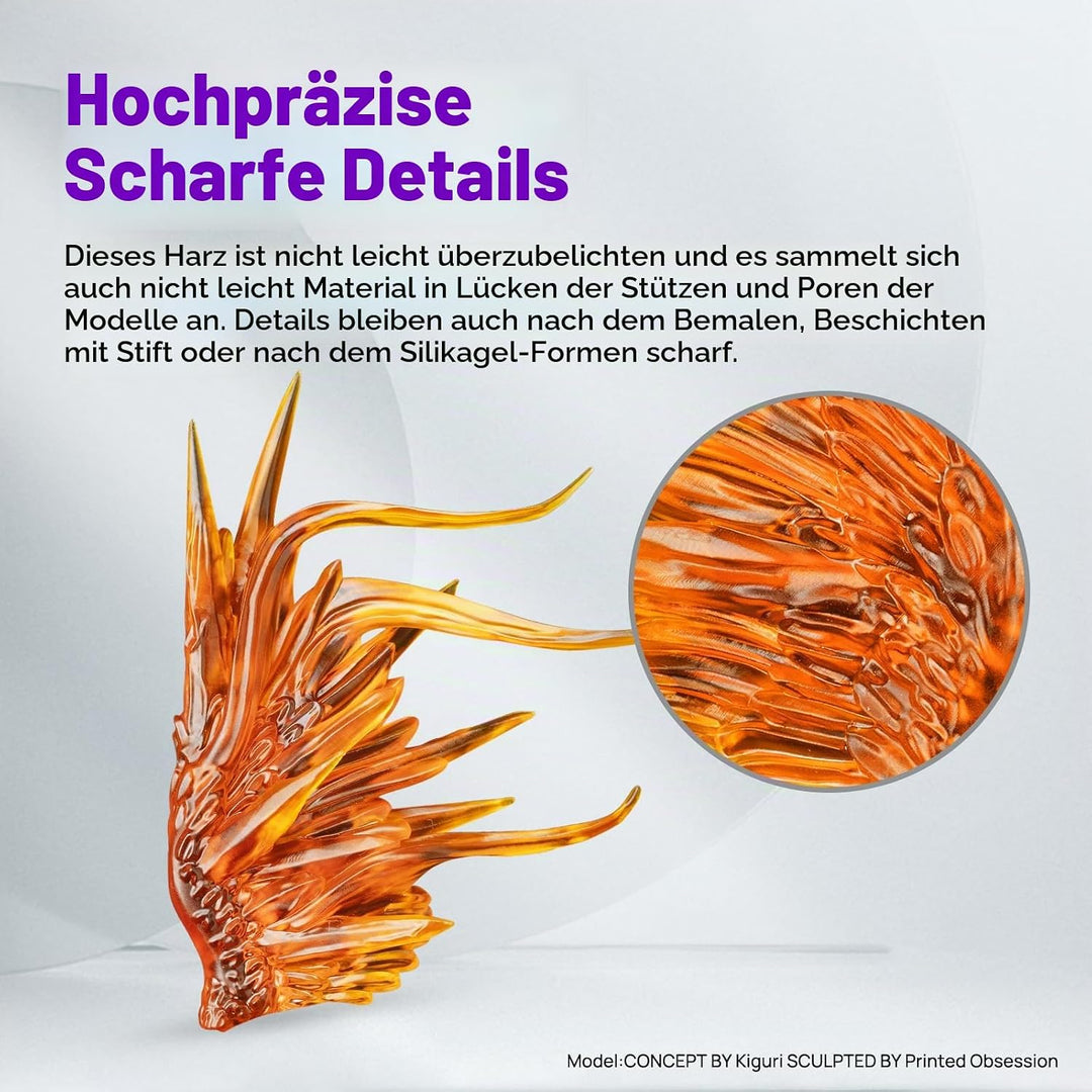 RESIONE Wasserwaschbares Resin for 3D Drucker - Flüssiges 405-nm-Hochgeschwindigkeitsdruckharz mit R