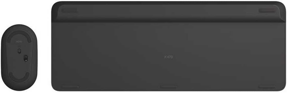 Logitech MK470 Slim Combo Kabelloses Tastatur-Maus-Set, 2.4 GHz Verbindung via Nano-USB-Empfänger, 1