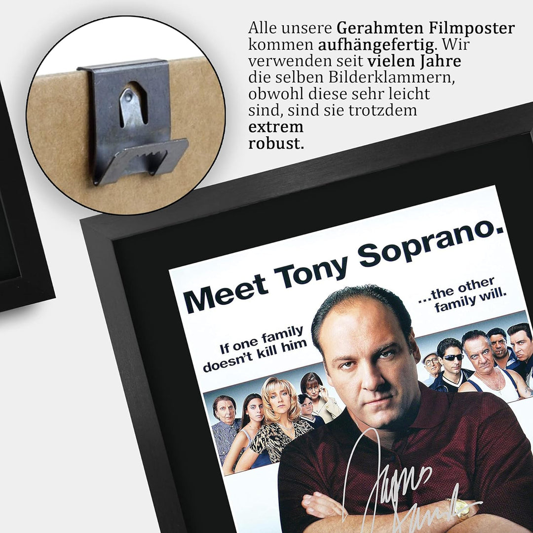 HWC Trading The Sopranos A3 Gerahmte Signiert Gedruckt Autogramme Bild Druck-Fotoanzeige Geschenk Fü