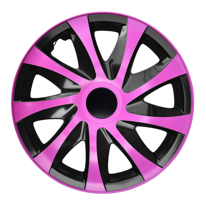 NRM KO244 Radzierblende Draco CS, Schwarz/Rosa, 16 Zoll, 4er Set