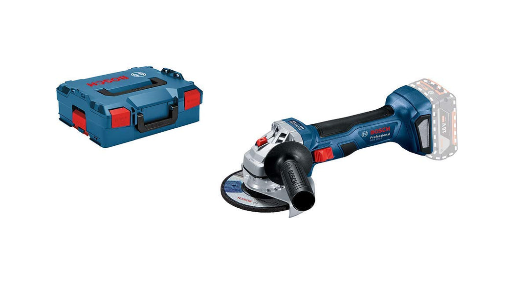 Bosch Professional 18V System Akku Winkelschleifer GWS 18V-7 (115 mm Scheiben-Ø, inkl. Schutzhaube,