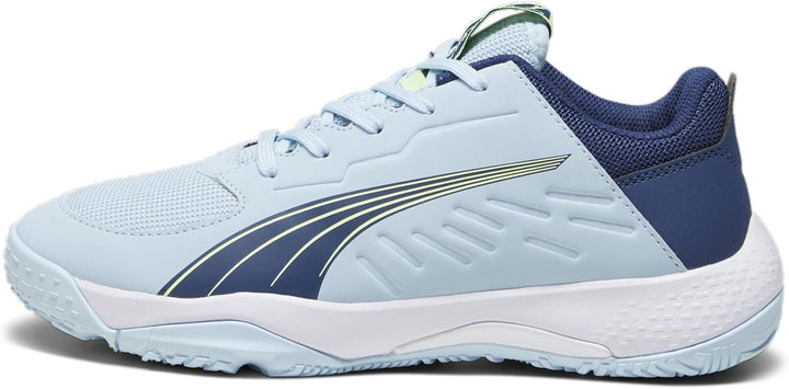 PUMA Unisex Kinder Beschleunigen Sie Jr Handballschuh 37.5 EU Silver Sky Persian Blue White, 37.5 EU