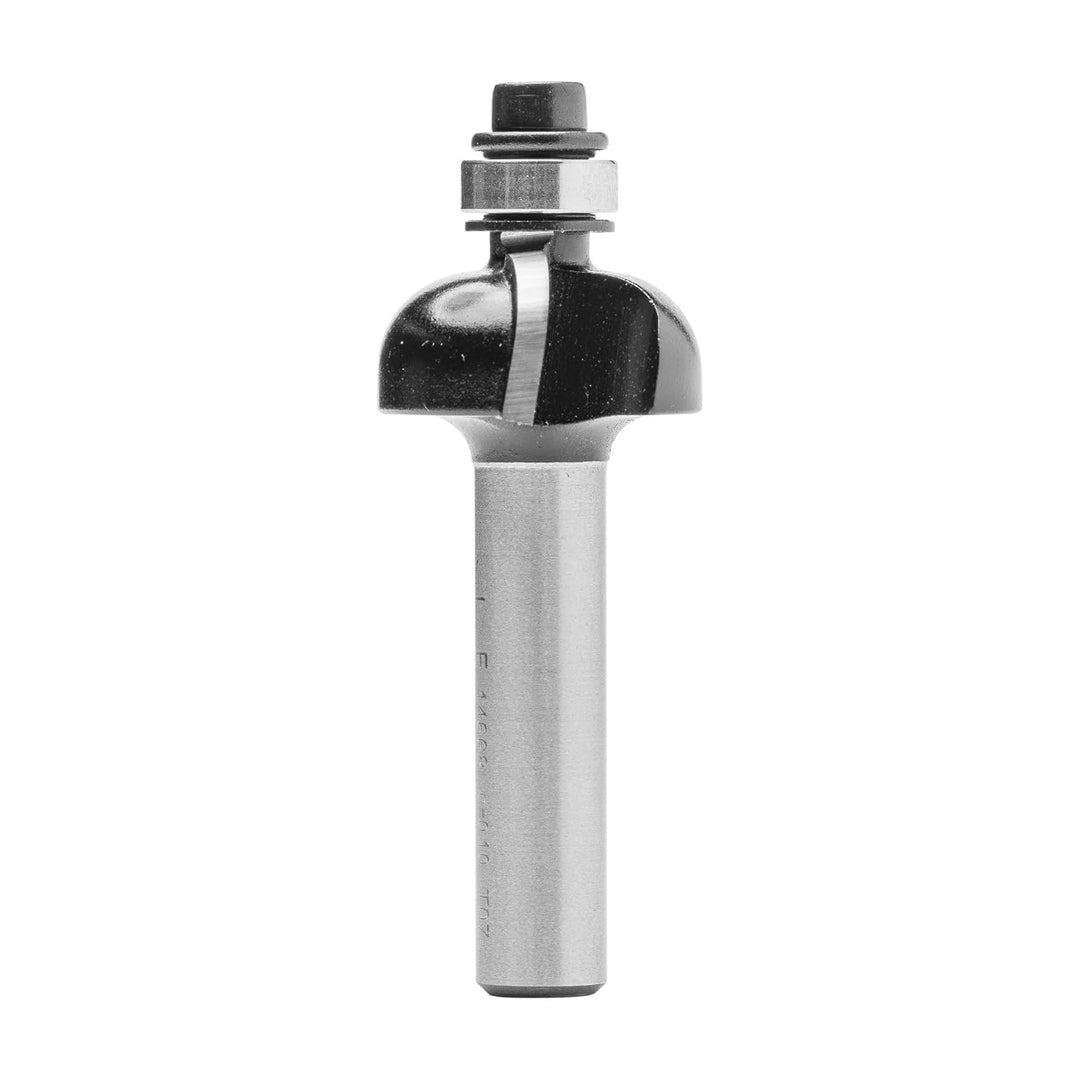 ENT 14668 Hohlkehlfräser HW, Schaft (S) 8 mm, Durchmesser (D) 21,5 mm, NL 9,5 mm, R 6 mm, SL 32 mm,