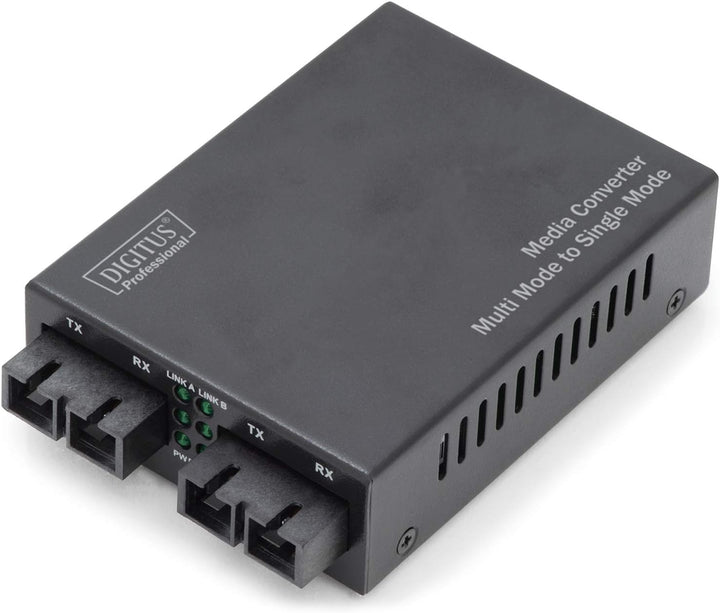 DIGITUS Medienkonverter - Multimode / Singlemode - Fast Ethernet - SC zu SC - 1310nm / 1310nm Wellen