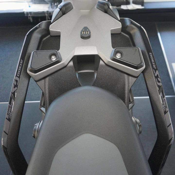 LABELBIKE 3D Aufkleber Motorradgriffe kompatibel mit BMW | R1300GS Triple Black, mit Topcase, Harzsc