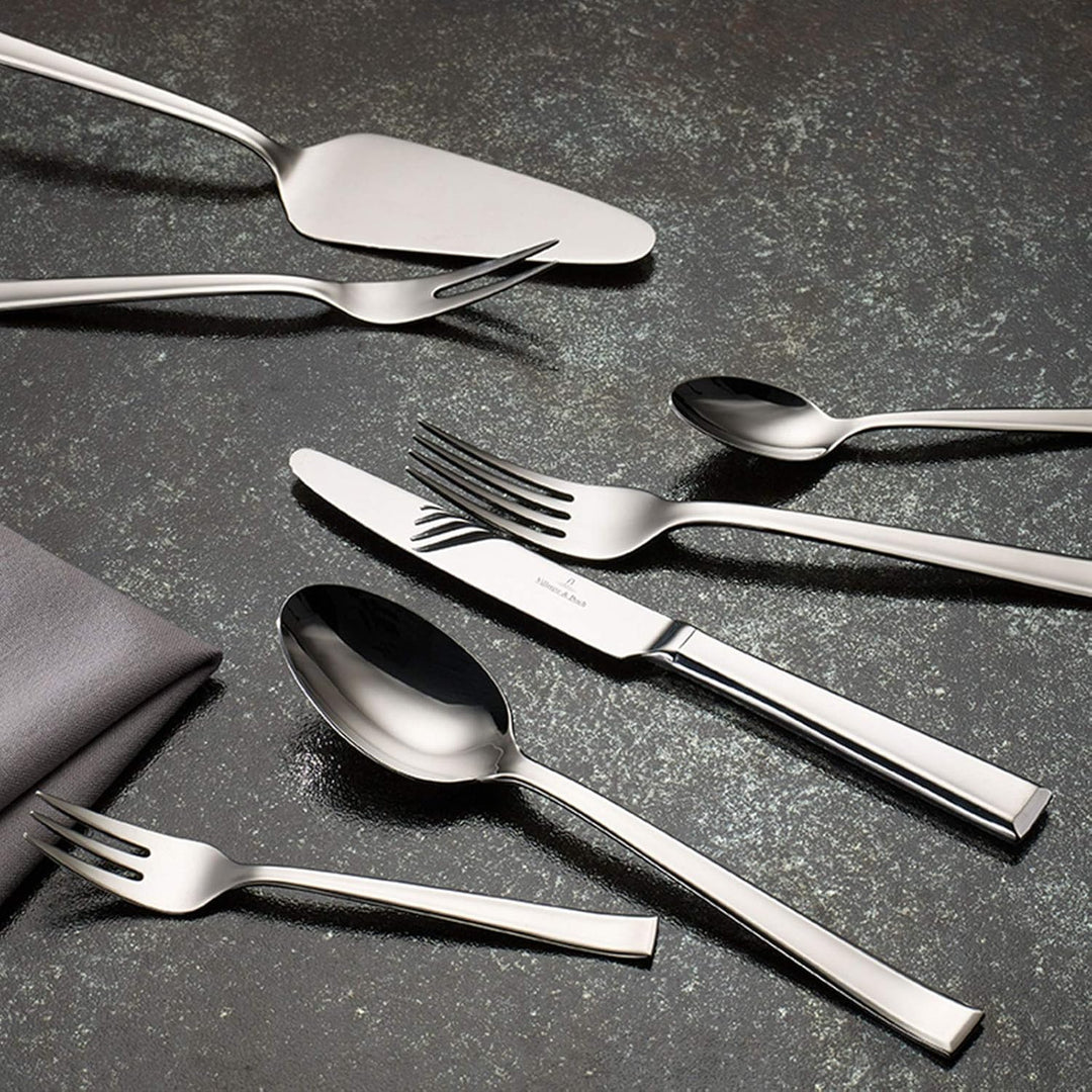 Villeroy & Boch Victor Tafelbesteck/pflegeleichtes Besteck Set aus poliertem, rostfreiem Edelstahl/g