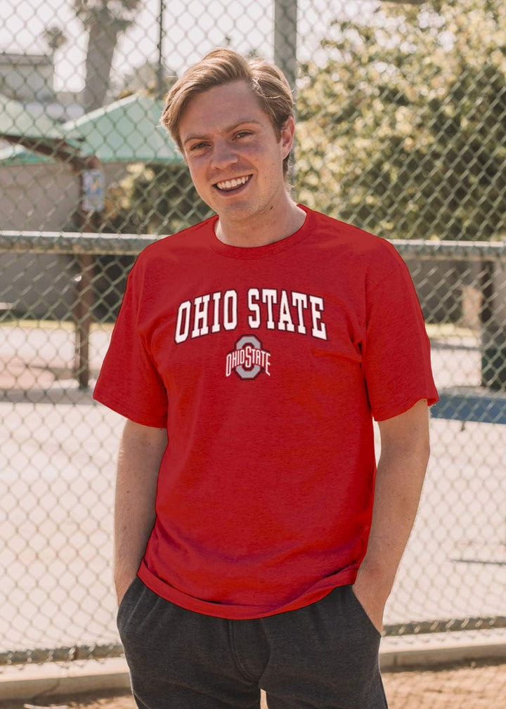 Blue 84 Herren-T-Shirt, grau, gewölbt Ohio State Buckeyes XXL Ohio State Buckeyes Red, Ohio State Bu