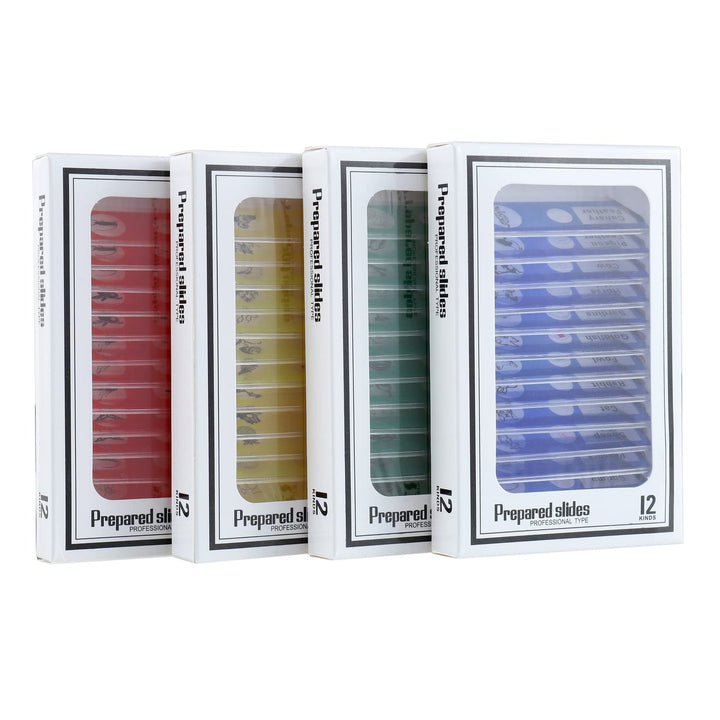 BOJACK 48 Pcs Kunststoff mikroskope Objektträger Objektträger für Kinder mit Insekten, Tieren, Blume