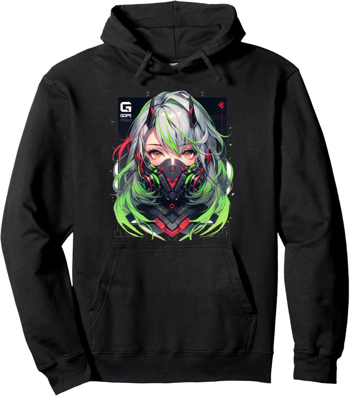 Manga Anime Ästhetische Cyberpunk Techwear Harajuku Pullover Hoodie