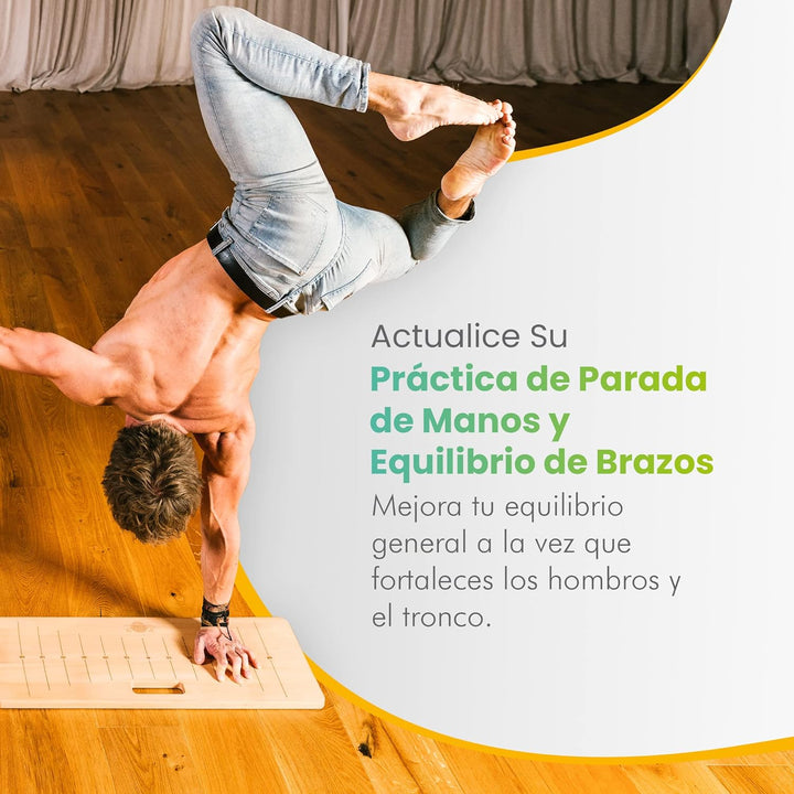 woodpower® PowerBoard: Handstand-Board & Arm-Balance Trainer für die perfekte und komfortable Handpo