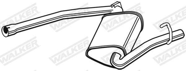 Walker 23054 Mittelschalldämpfer