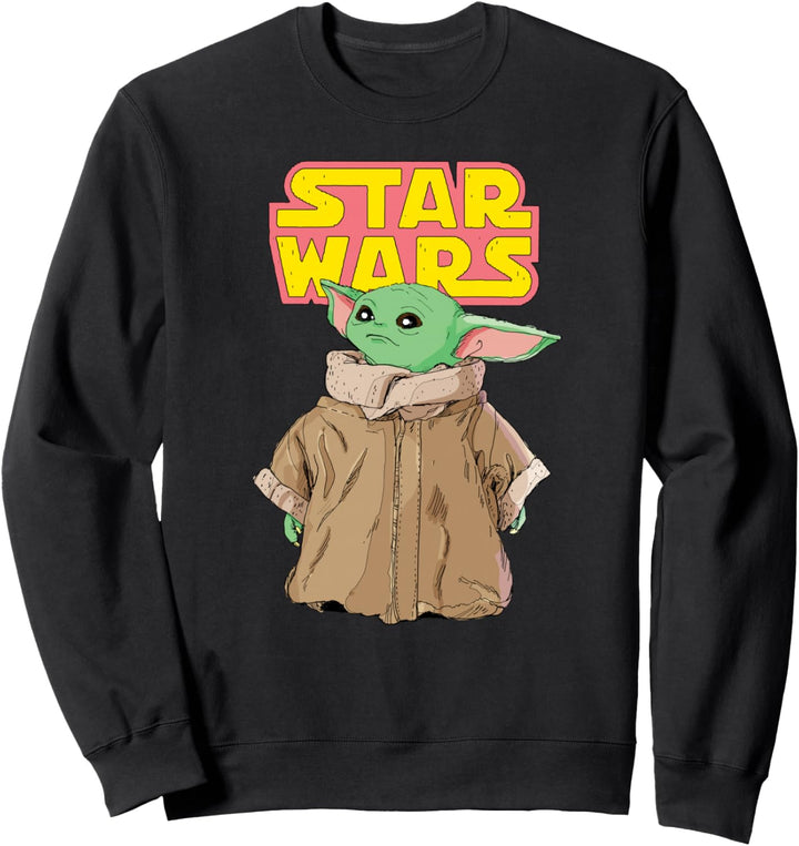 Star Wars Logo The Mandalorian The Child Cute Comic Sweatshirt