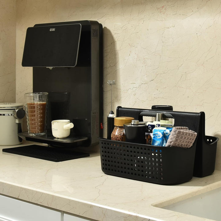 ALINK 2 Fach Kunststoff Dusche Korb, Mehrzweck-Korb-Organizer,Reinigungskorb, Bastelkorb, Schreibtis