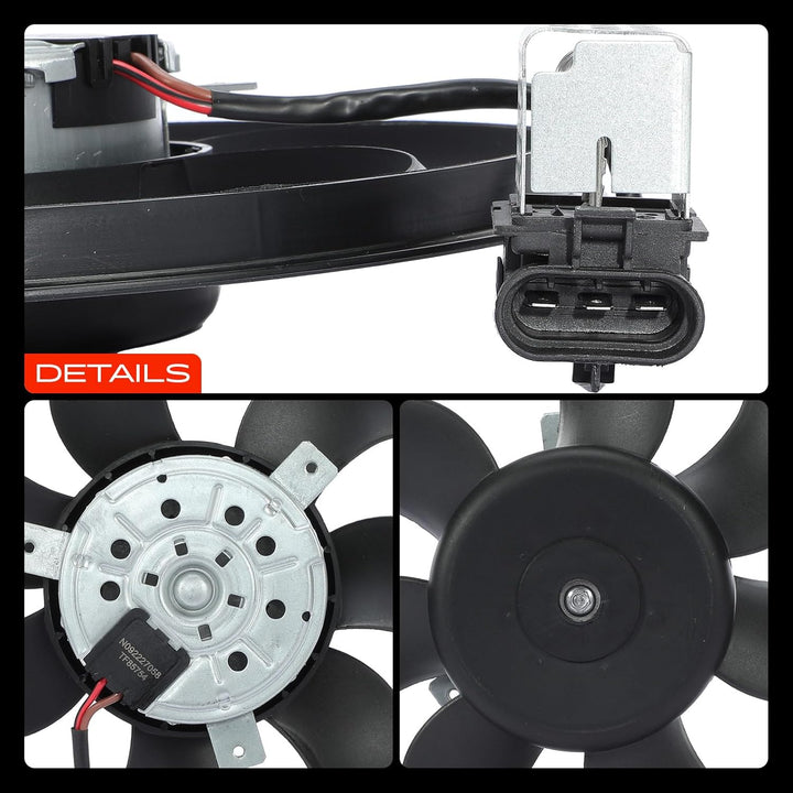 Frankberg Kühlerlüfter Ventilator Motorkühlung Kompatibel mit Astra H A04 1.2L 2005-2010 Astra H L48