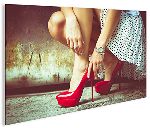islandburner Bild Bilder auf Leinwand Petticoat und Heels Retro 1p XXL Poster Leinwandbild Wandbild