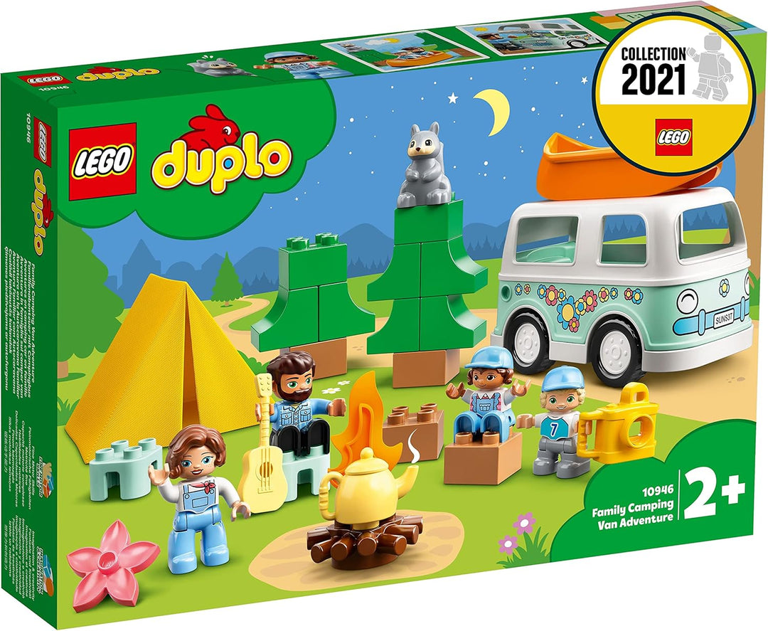 LEGO 10946 DUPLO Town Familienabenteuer mit Campingbus Single, Single