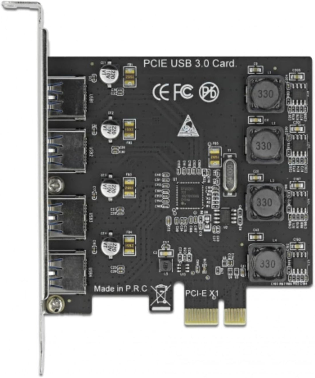 Delock PCI Express x1 Karte zu 4 x extern USB Typ-A Buchse SuperSpeed USB