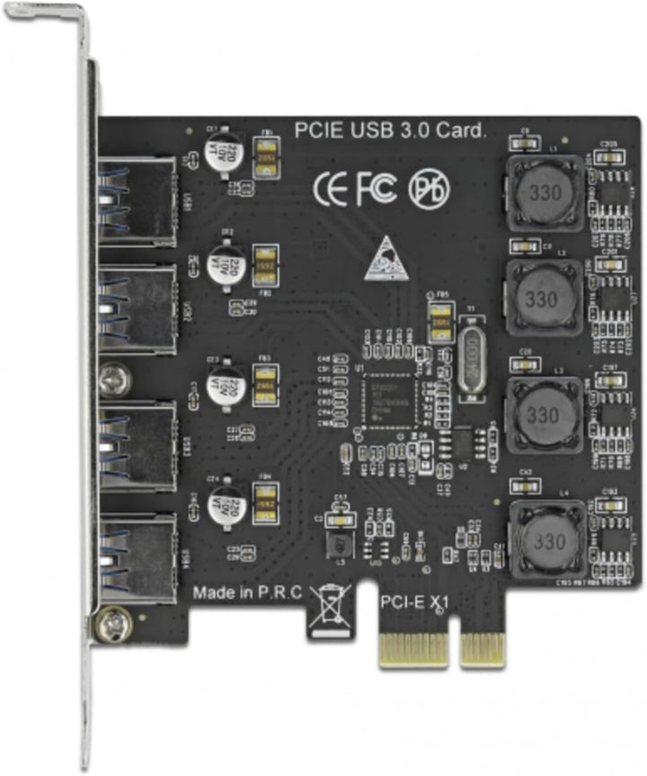 Delock PCI Express x1 Karte zu 4 x extern USB Typ-A Buchse SuperSpeed USB