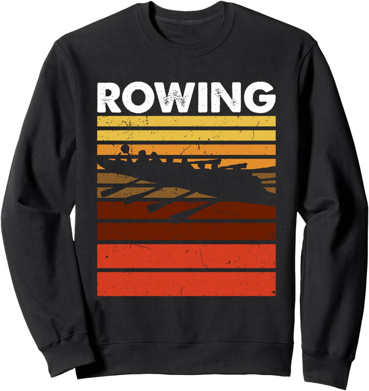 Rudern Sport Retro Vintage Ruderer Mannschaft Sweatshirt