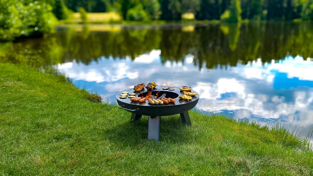 SOUK ONE Plancha Ø 60 cm Feuerring Feuerplatte Grillring für Feuerschale, Feuertonne - Grillplatte a