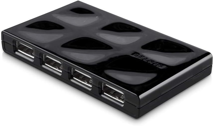 Belkin F5U701cwBLK USB 2.0 Hub mit 7 Ports, Schwarz USB-A, USB-A
