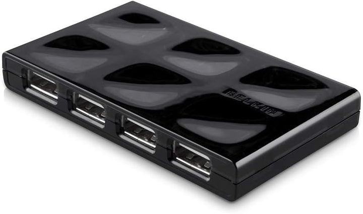 Belkin F5U701cwBLK USB 2.0 Hub mit 7 Ports, Schwarz USB-A, USB-A