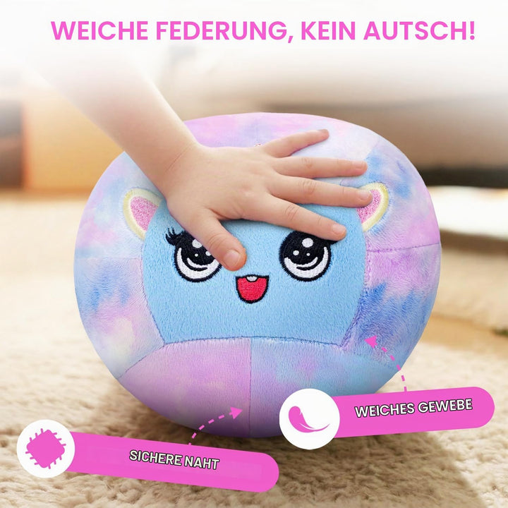 JoyCat Leiser Indoor Fussball Basketball für Kleinkinder, Dinosaurier &amp; Einhorn Weicher Plüsch Ball