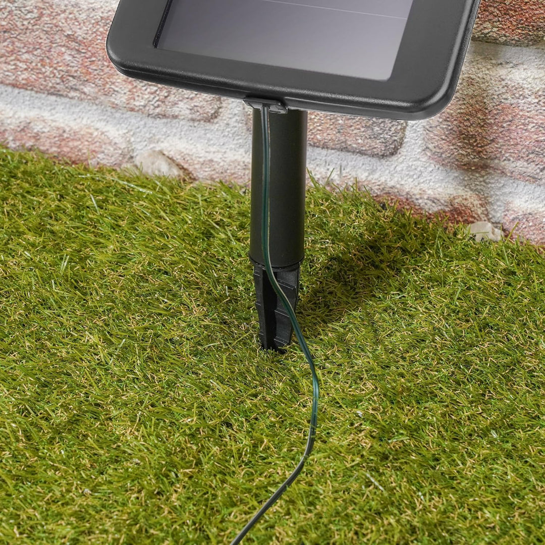 Esotec Solar Lichterkette Bubble Balls, 6m, 30 LEDs, warmweiss, Zuleitung 2m, Akku, Solarmodul, Erds