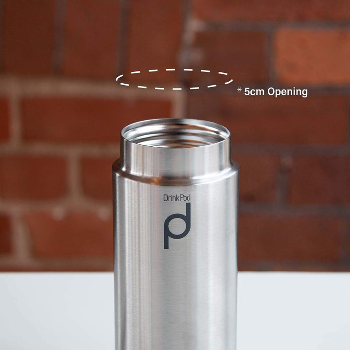 Pioneer DrinkPod Isolierflasche aus Edelstahl 0,2 L Doppelwandig Thermo-Lebensmittelbehälter 6 Stund