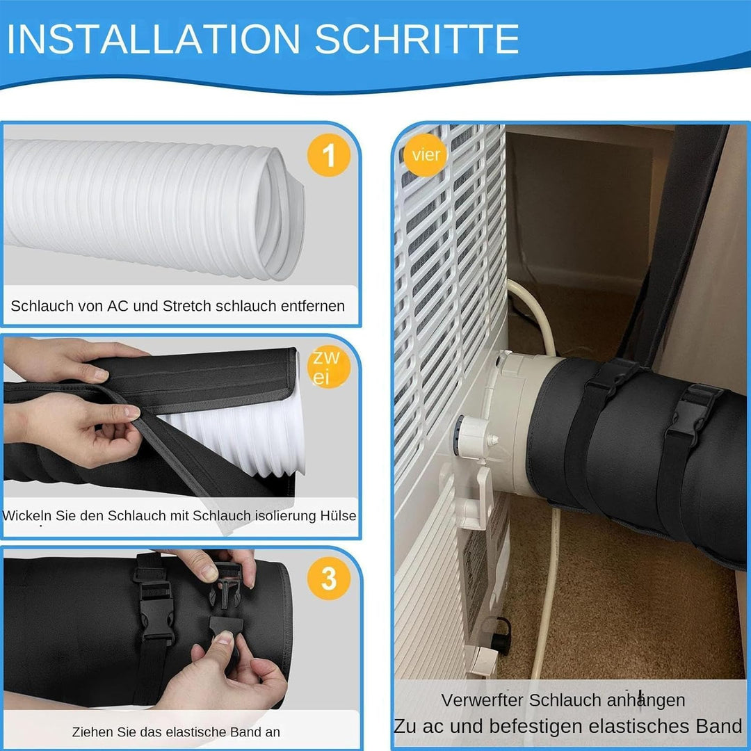 Tragbare AC Schlauch Isolierhülse | Klimaanlagen Schlauch Abdeckung | Staubdichte AC Abluftschläuche