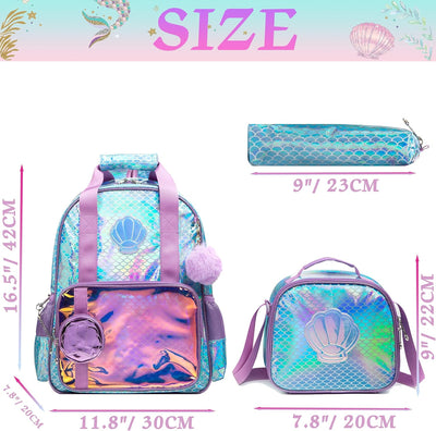 HTgroce Schulrucksack Mädchen Teenager Schultasche Schulranzen Set Rucksack für Mädchen Schule Freiz