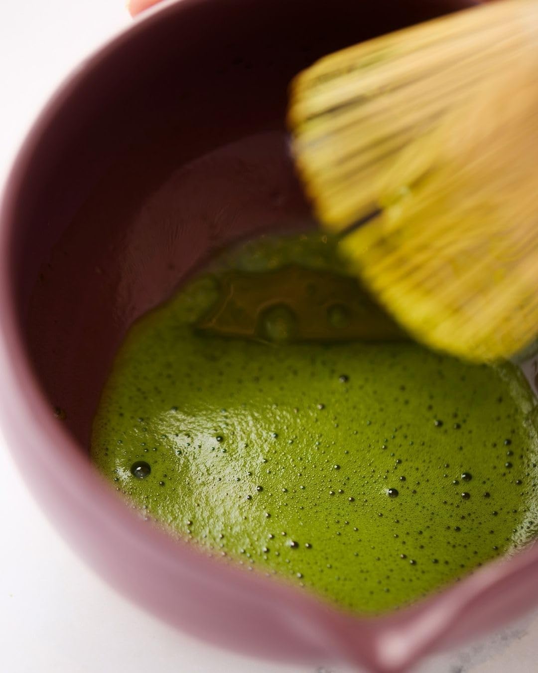 Point-Virgule Matcha-Set, Matcha-Schneebesen und Ständer, Matcha-Schneebesen und Ständer