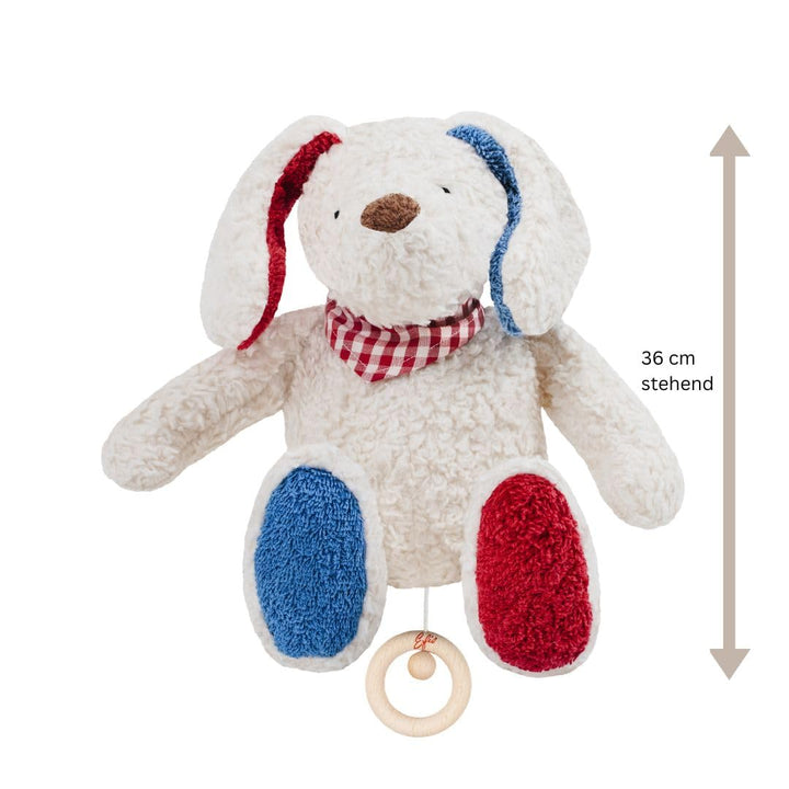 Efie Bio - Spieluhr Hund, kontrolliert biologischer Anbau (organic), Made in Germany, GOTS zertifizi
