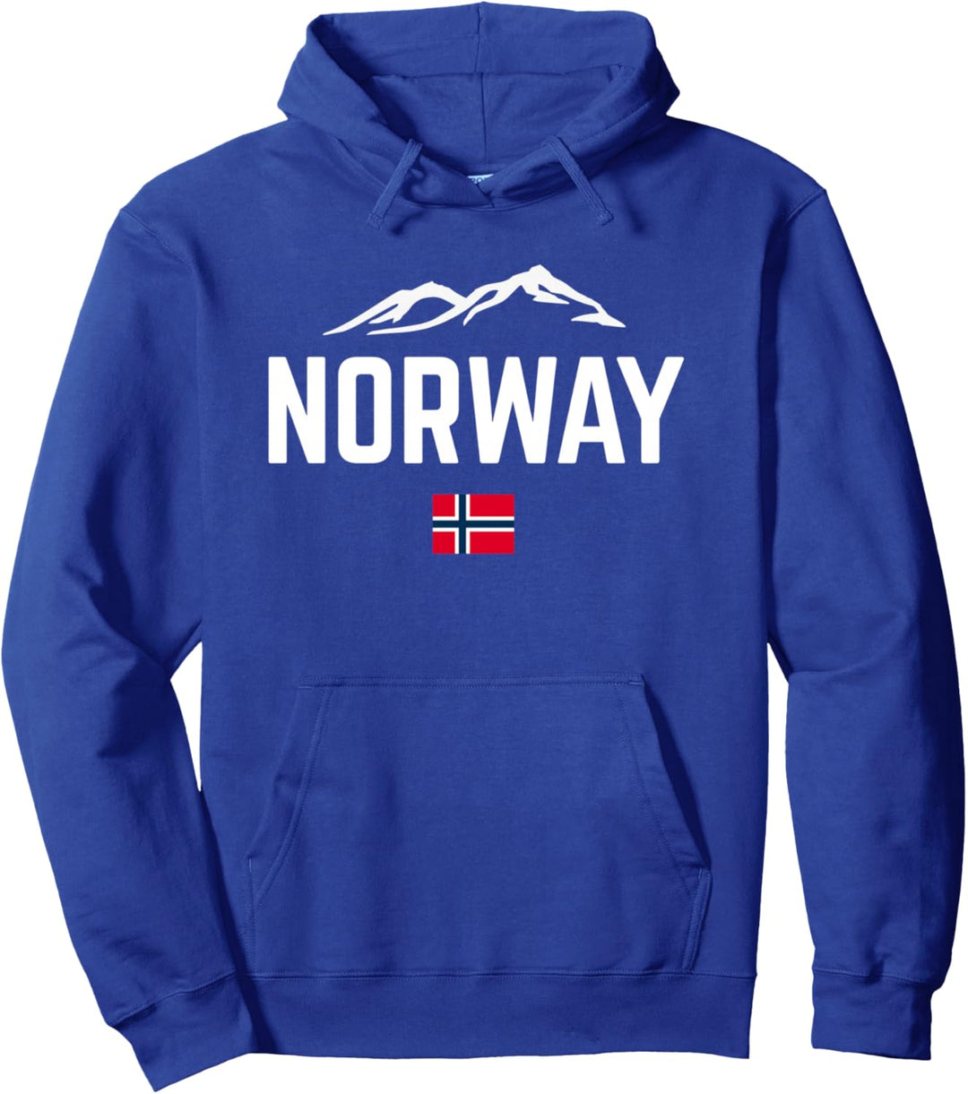 NORWEGEN Berge Flagge Damen Herren Kinder NORWAY Pullover Hoodie