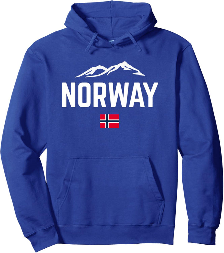 NORWEGEN Berge Flagge Damen Herren Kinder NORWAY Pullover Hoodie