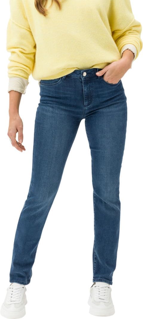 BRAX Damen Style Shakira Revolution Free to Move Blue Planet Jeans 26W / 32L Used Light Blue, 26W /
