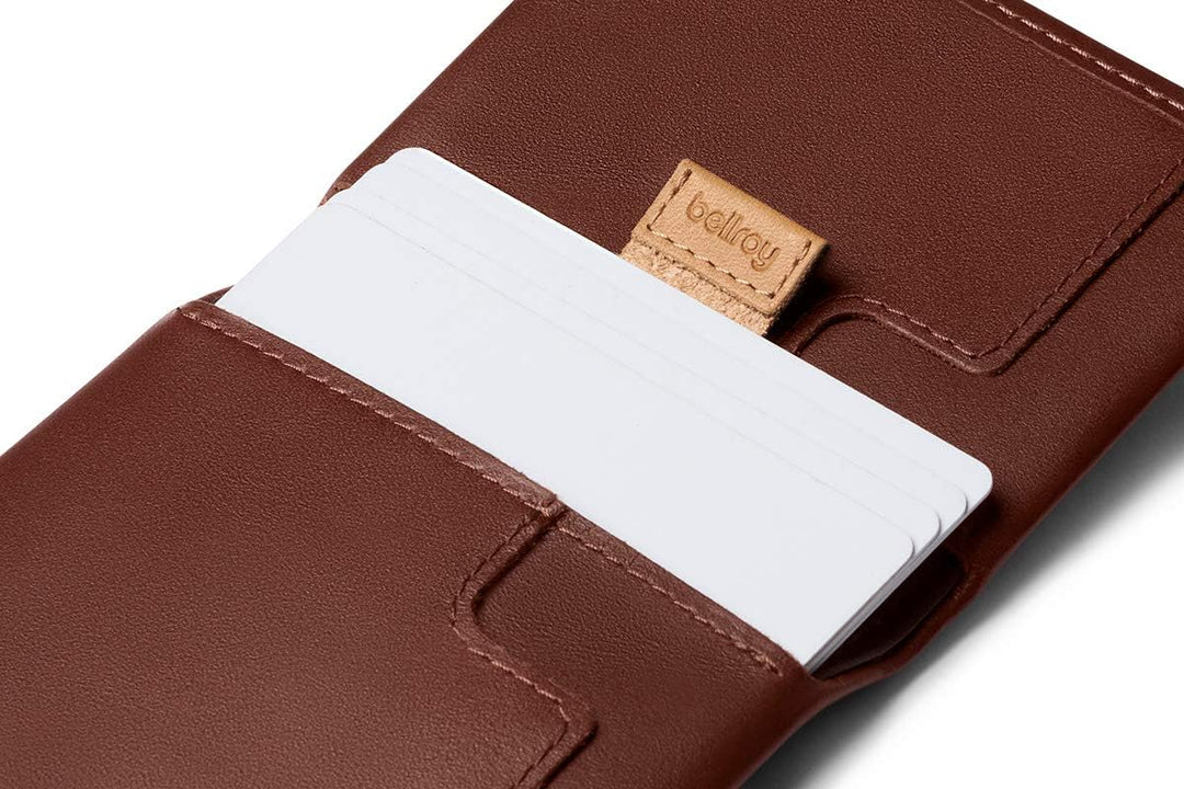 Bellroy Slim Sleeve – kleine, dünne Lederbörse (max. 12 Karten plus Scheine)