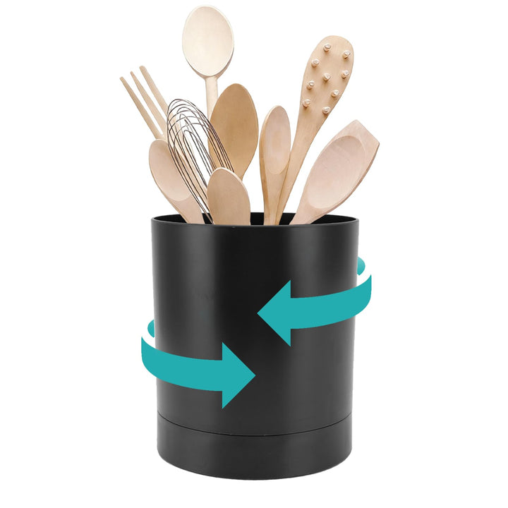 OUKENS Utensilienhalter Küche, Küchenutensilienhalter, 360 Grad drehbar Drehbar Küchencontainer Uten