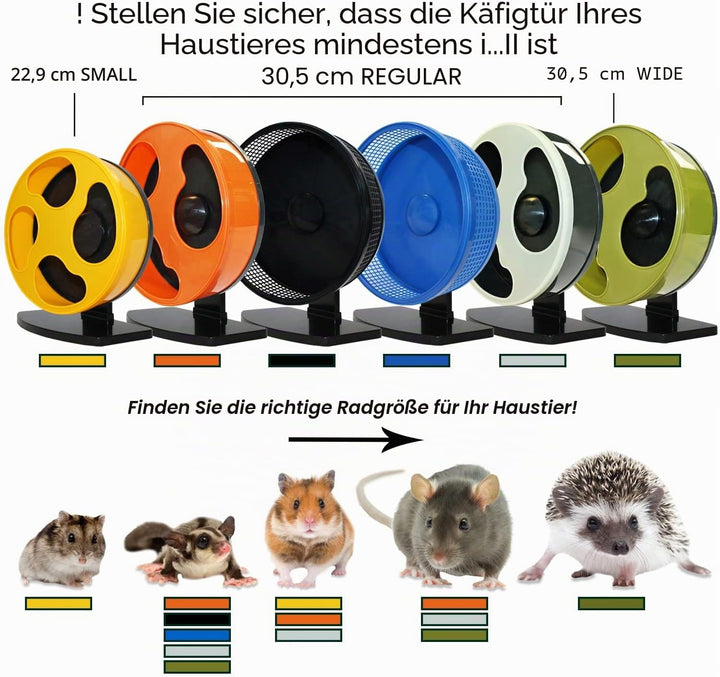 Exotic Nutrition Silent Runner 30,5 cm breit + Sandschiene, Käfigbefestigung