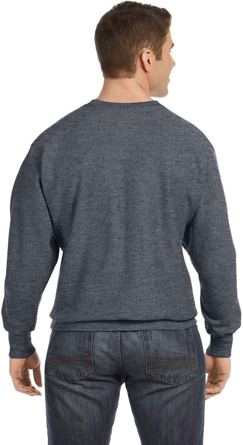 Champion Herren Reverse Weave Rundhalsausschnitt, Dunkelgrau Meliert