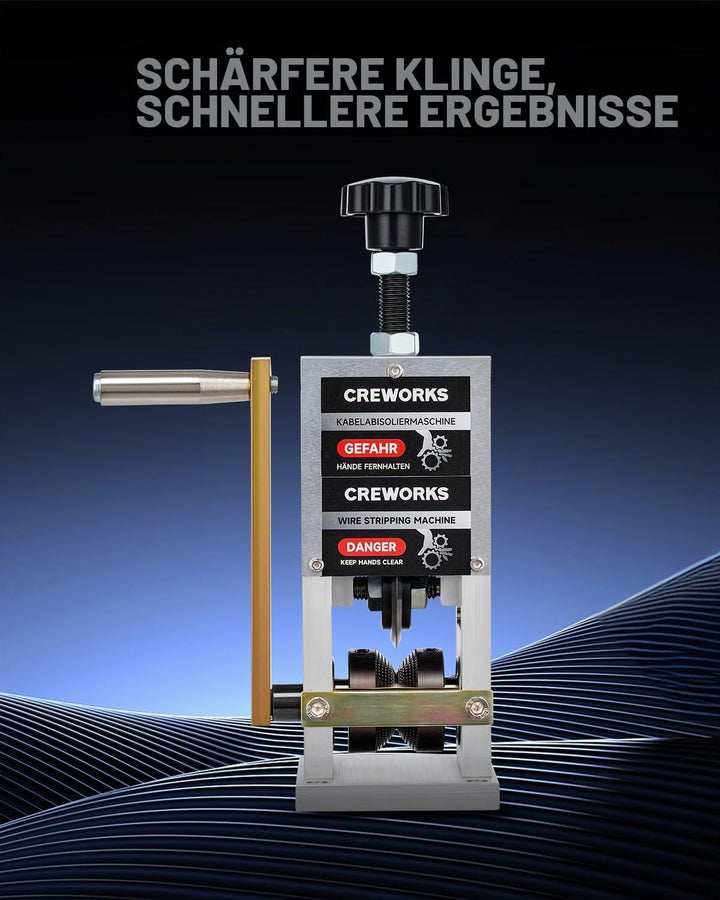 CREWORKS Ersatzklinge für Kabelabisoliermaschine Kabelschälmaschine Zubehör Ersatzklinge aus Stahl f