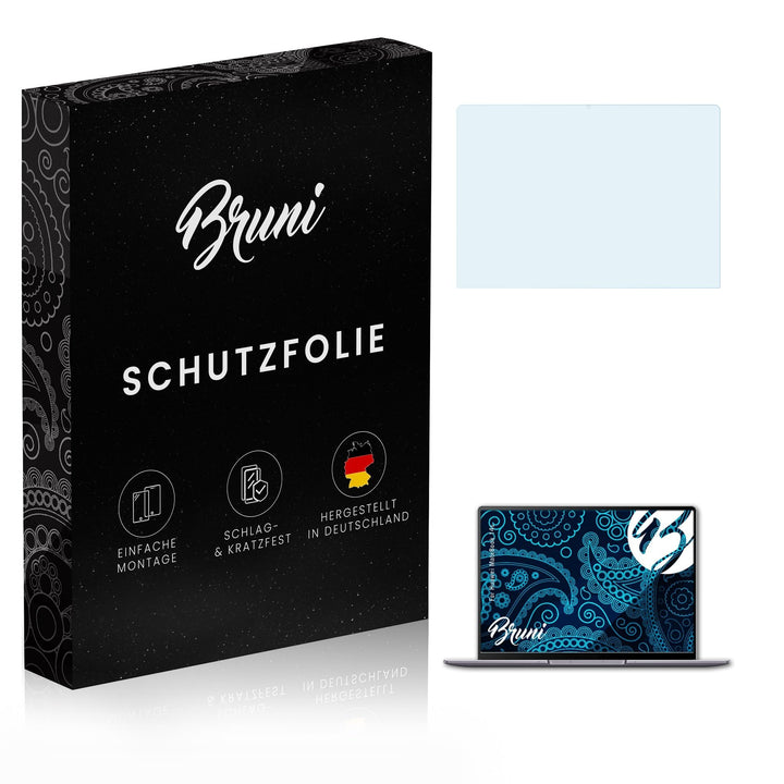 Bruni Schutzfolie kompatibel mit Huawei MateBook 14s Folie, glasklare Displayschutzfolie (2X)