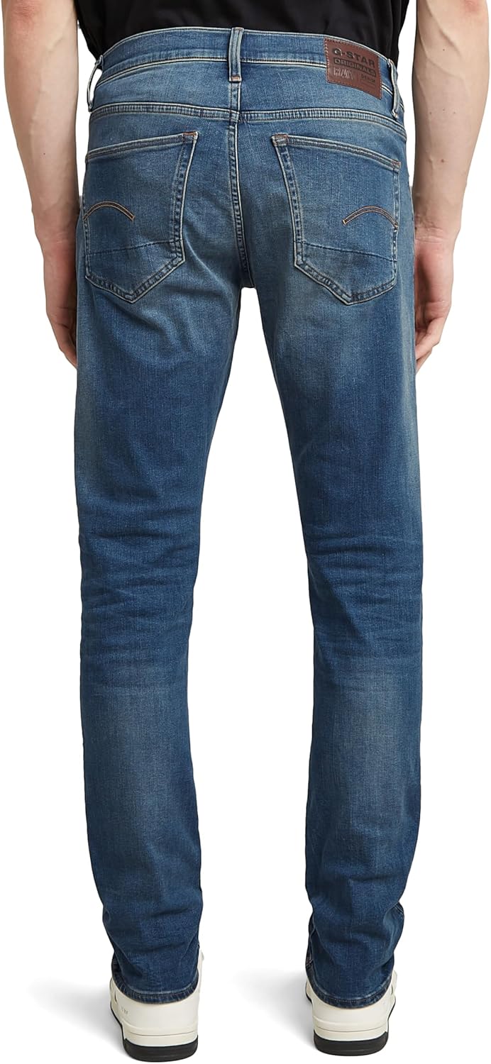 G-STAR RAW Herren 3301 Slim Jeans 32W / 32L Blau (Vintage Medium Aged 51001-8968-2965), 32W / 32L Bl