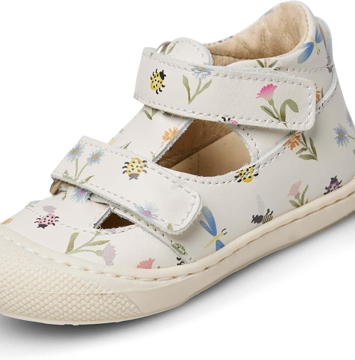 Naturino Halb geschlossene Sandalen, 17 EU Creme Wei&#xDF;