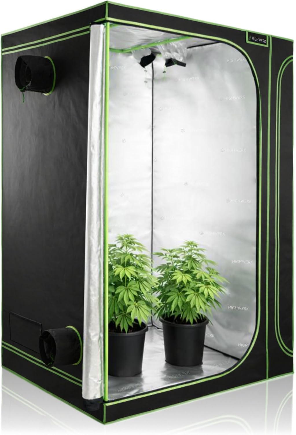 Zelsius Growzelt MyHomeGrow 2-in-1 Grow Tent | Indoor Growbox | schwarz grün | Growroom Growschrank
