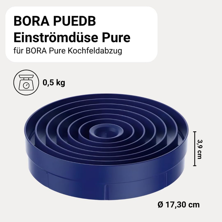 BORA PUEDB Original Einströmdüse Blau für PURE, Dunstabzug, Kochfeld Zubehör, Blau