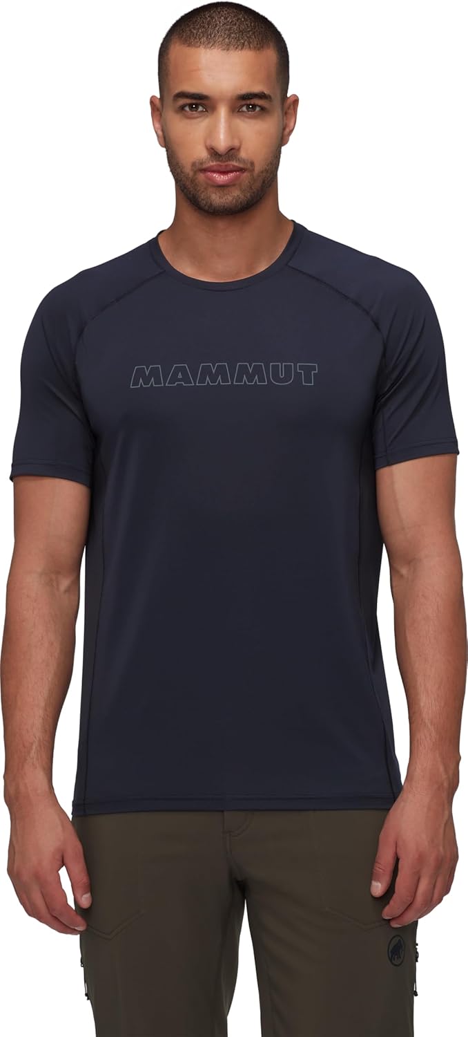 Mammut Selun FL T-Shirt mit Logo für Herren Marine-steel S, Marine-steel S