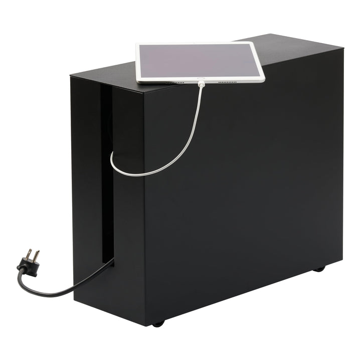 Yamazaki Tower Kabelabdeckungen, Metall, Schwarz, One Size One Size Schwarz, One Size Schwarz
